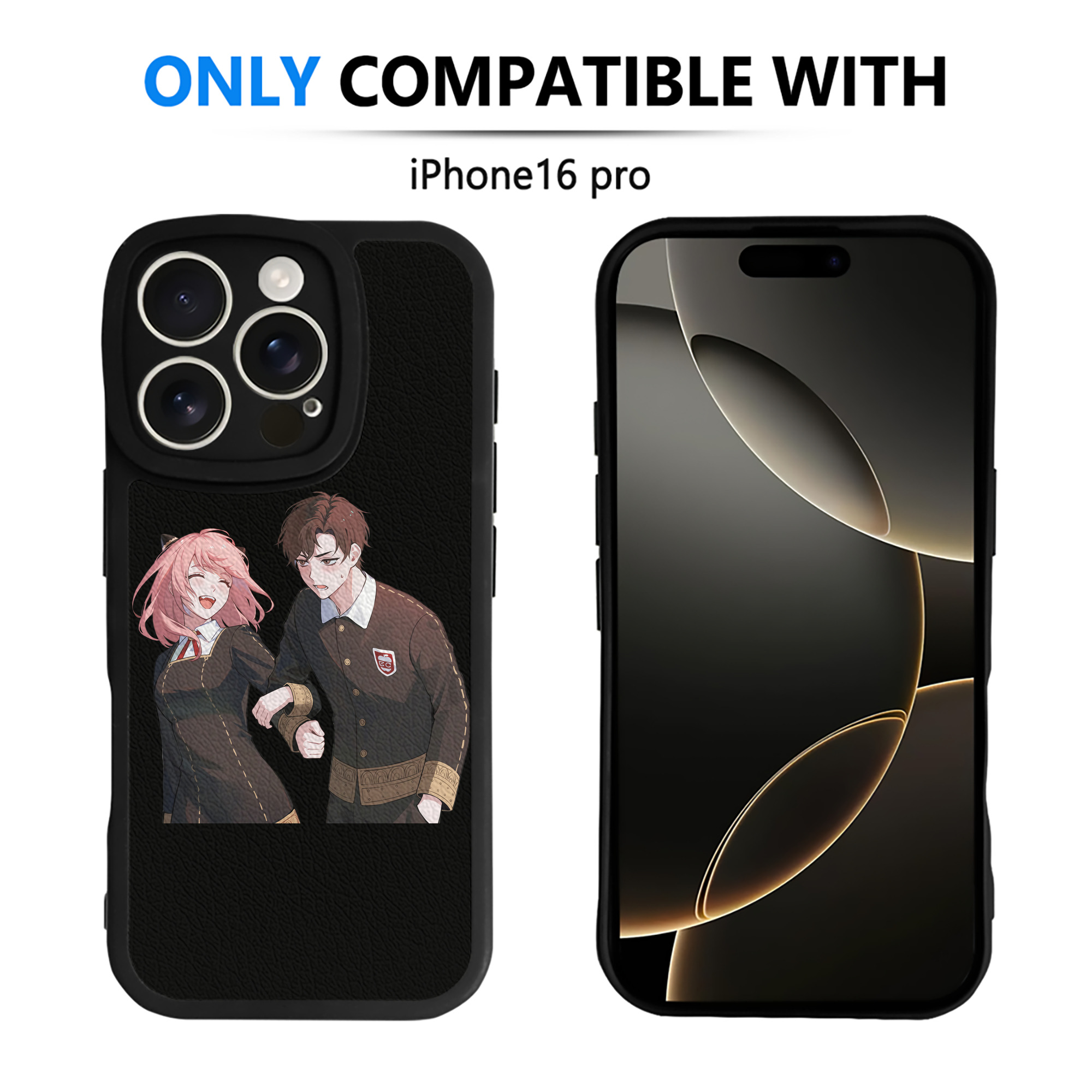 （画像用） SPY×FAMILY间谍家家酒 【iPhone 16シリーズ対応】シリコンスマホケース（レザー調） 材質：シリコン